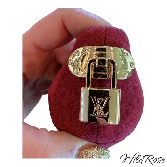 LOUIS VUITTON BURGUNDY SUEDE “OH REALLY” PEEP TOE LV PADLOCK GOLD HEEL PUMPS 36 - Picture 14 of 17